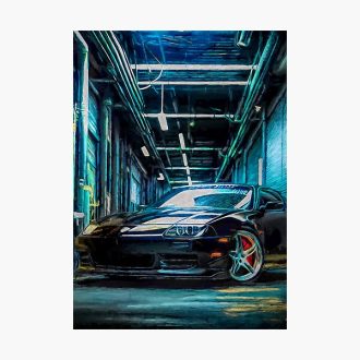 Dream car in garage