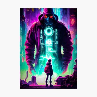 Future Tokyo Neo Cyberpunk Hacker